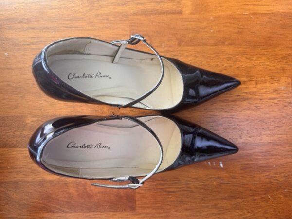 c.r. leather high heels