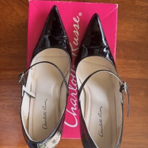 c.r. leather high heels