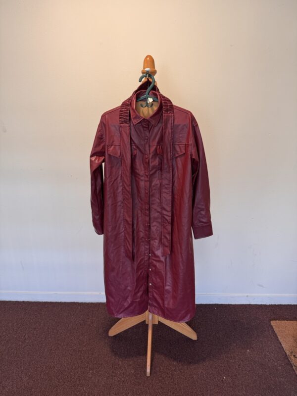 Faux Leather Coat