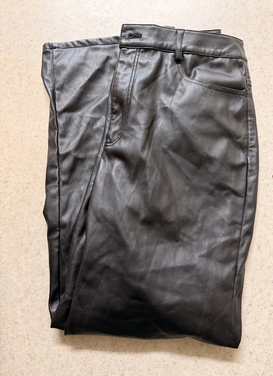 black faux leather pant black faux leather pant