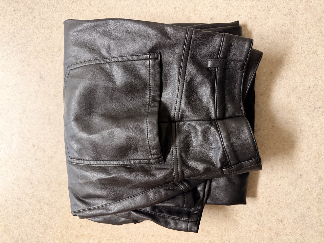black faux leather pant black faux leather pant
